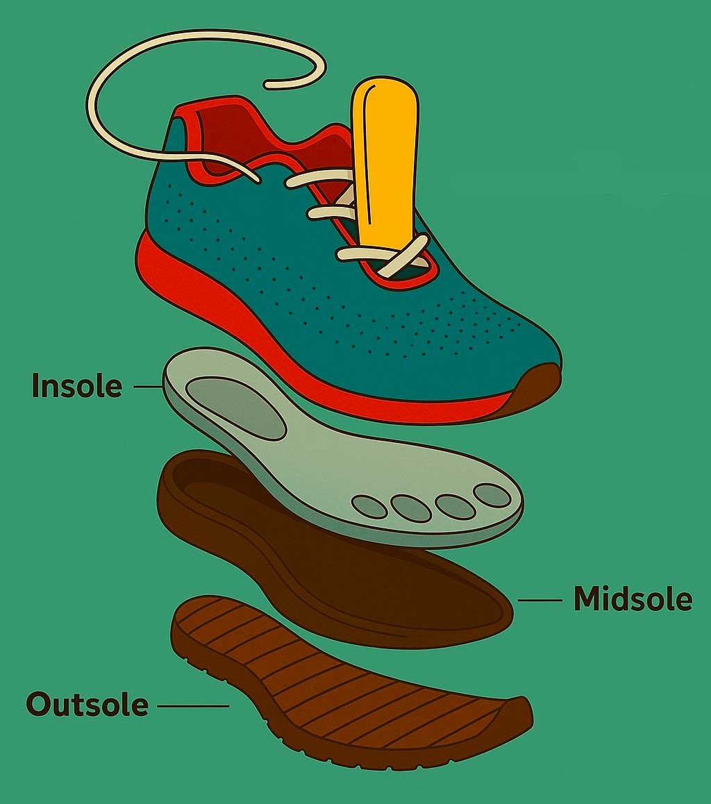 Anatomia de una zapatilla para correr