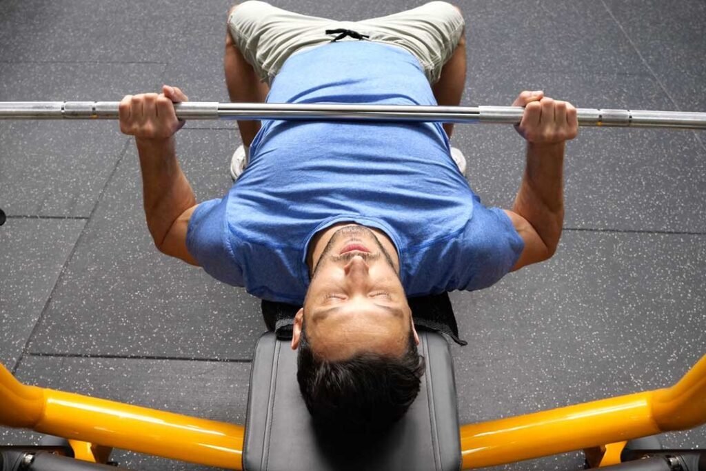 Bench press con barra