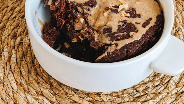 Mug cake doble chocolate