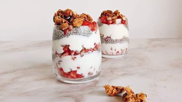 Parfait de chia y granada