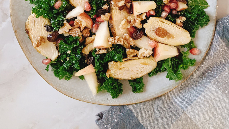 Ensalada de kale y pollo