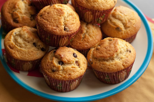 Muffin choco banana con yogur