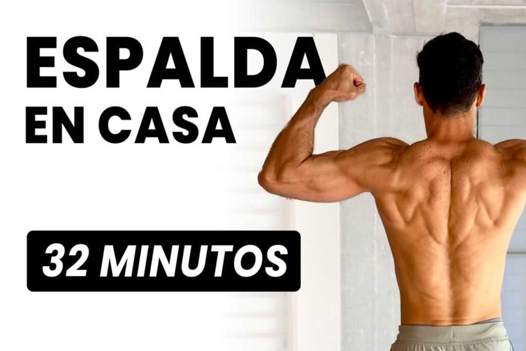 Rutina espalda en casa con mancuernas